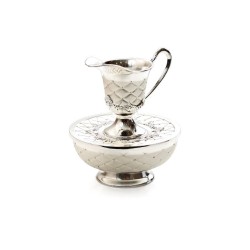 Silver Plated Two Tone Mayim Achronim Hand Wash Cup | Mayim Achronim