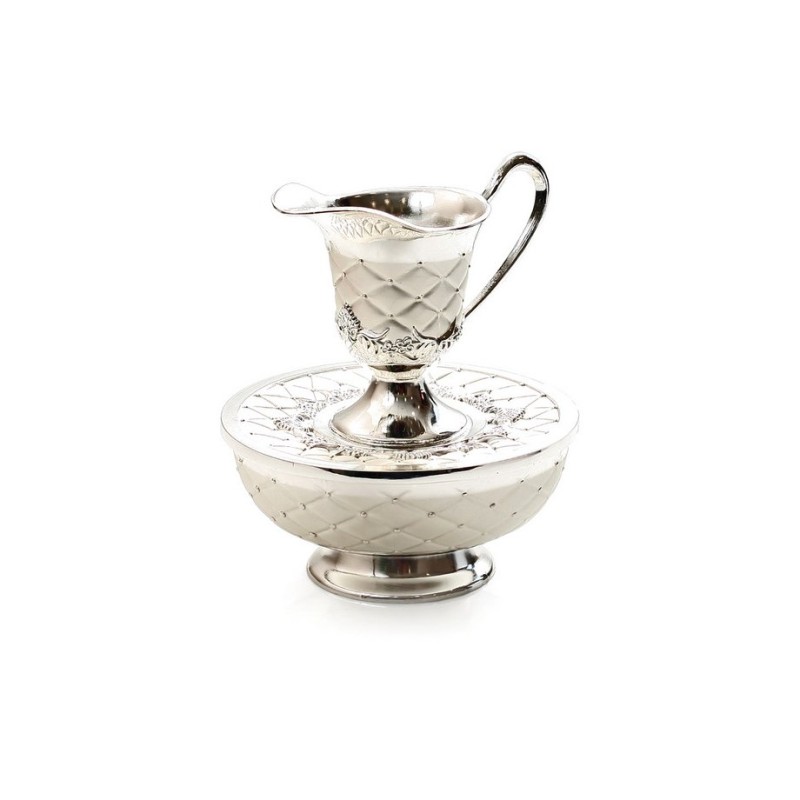 Silver Plated Two Tone Mayim Achronim Hand Wash Cup | Mayim Achronim