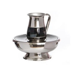 Stainless Steel Mayim Achronim Set Black and Gold ... | Mayim Achronim