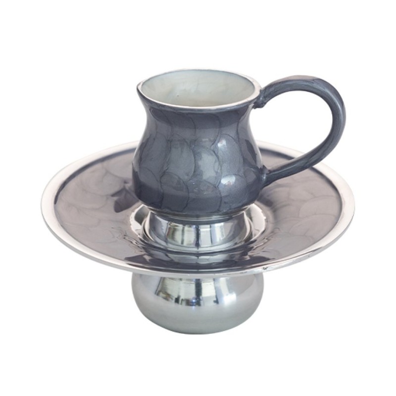 Two Piece Mayim Achronim Set Silver and Gray Aluminum | Mayim Achronim