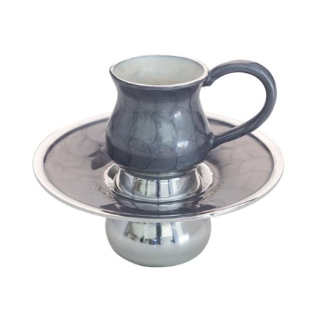 Two Piece Mayim Achronim Set Silver and Gray Aluminum | Mayim Achronim