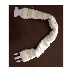 White Velvet Handmade Torah Belt | Torah Belts