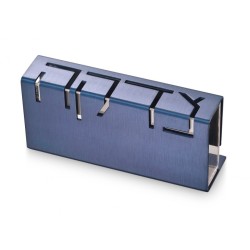 Adi Sidler Contemporary Anodized Aluminum Charity ... | Tzedakah boxes