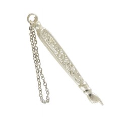 Decorative Metal Torah Pointer %96 Either Pewter o... | Torah Pointers