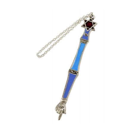 Enamel Plated Torah Pointer Light Blue %96 Star of... | Torah Pointers