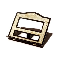 Torah Study Stand in Wood and Silver Plate | Book Stands and Shtenders