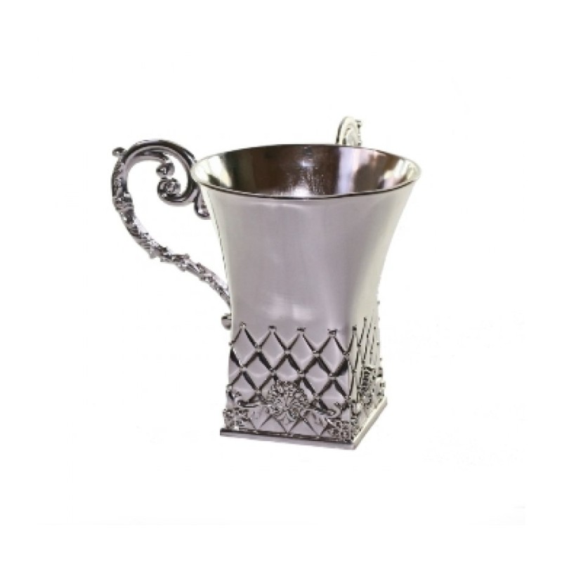 Silver Plated Square Netilat Yadayim Wash Cup | Wash Cups