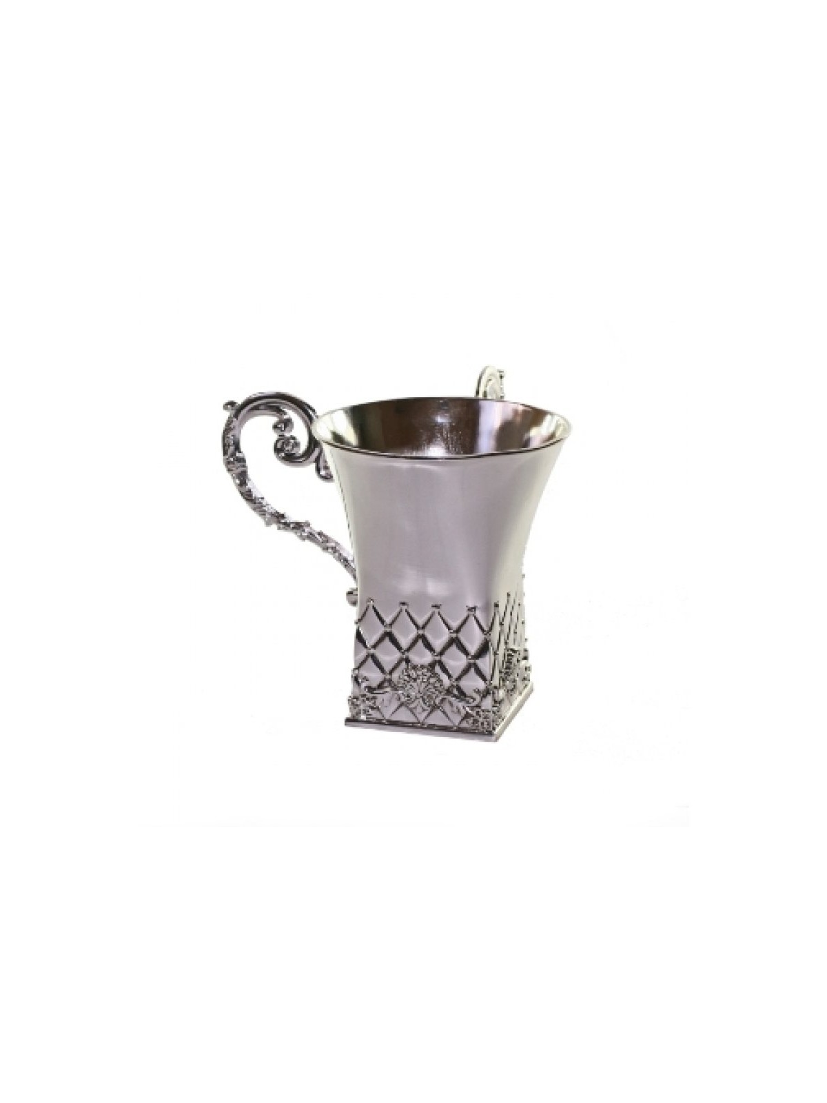 Silver Plated Square Netilat Yadayim Wash Cup | Wash Cups