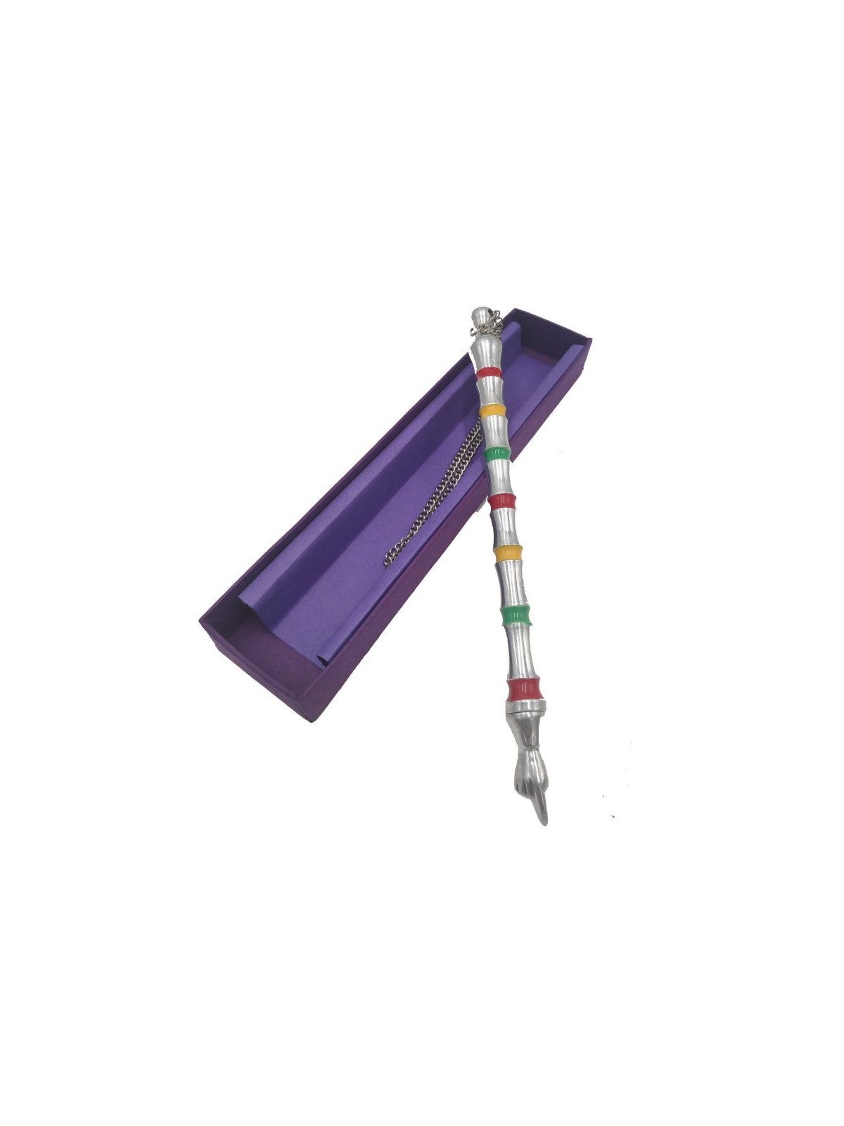 Torah Pointer Yad Multicolored Stripes with Decora... | Torah Pointers