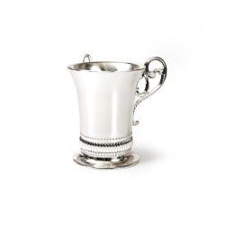 Silver Plated Netilat Yadayim Wash Cup Natla Geometric ... | Wash Cups