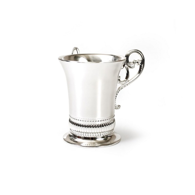 Silver Plated Netilat Yadayim Wash Cup Natla Geometric ... | Wash Cups