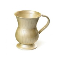 Stainless Steel Netilat Yadayim Ivory Wash Cup Hourglas... | Wash Cups