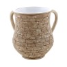 Polyresin Netilat Yadayim Wash Cup Jerusalem Wall Desig... | Wash Cups