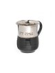 Stainless Steel Netilat Yadayim Wash Cup Dark Gray Enam... | Wash Cups