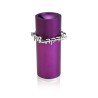 Dabbah Judaica Anodized Aluminum Tzedakah Box Purple | Tzedakah boxes