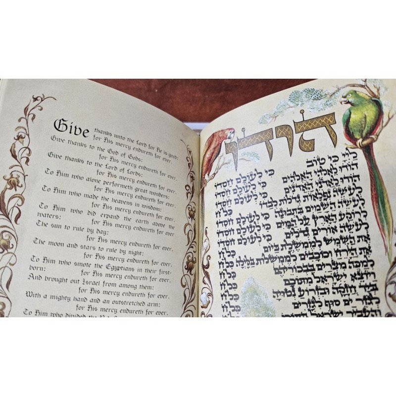 Jack Jaget Pessach Haggadah with Craftsman Hand Bound Anti... | Bibles