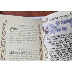 Jack Jaget Pessach Haggadah with Craftsman Hand Bound Anti... | Bibles
