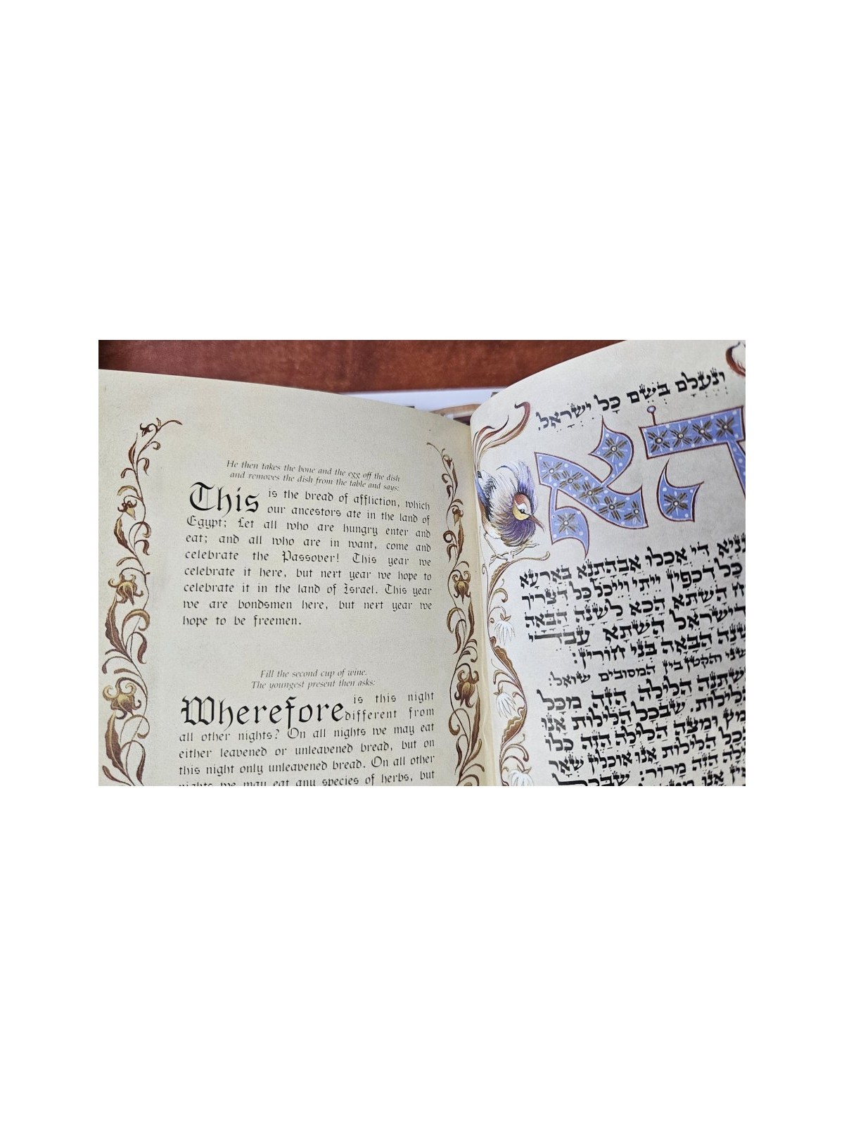 Jack Jaget Pessach Haggadah with Craftsman Hand Bound Anti... | Bibles