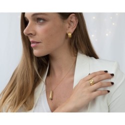 Handmade 18K Gold-Plated Eshet Chayil Adjustable Ring (Proverbs 31)