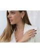 Handmade 18K Gold-Plated Eshet Chayil Adjustable Ring (Proverbs 31)