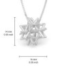 Sterling Silver Merkaba Star of David Kabbalah Necklace