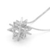 Sterling Silver Merkaba Star of David Kabbalah Necklace