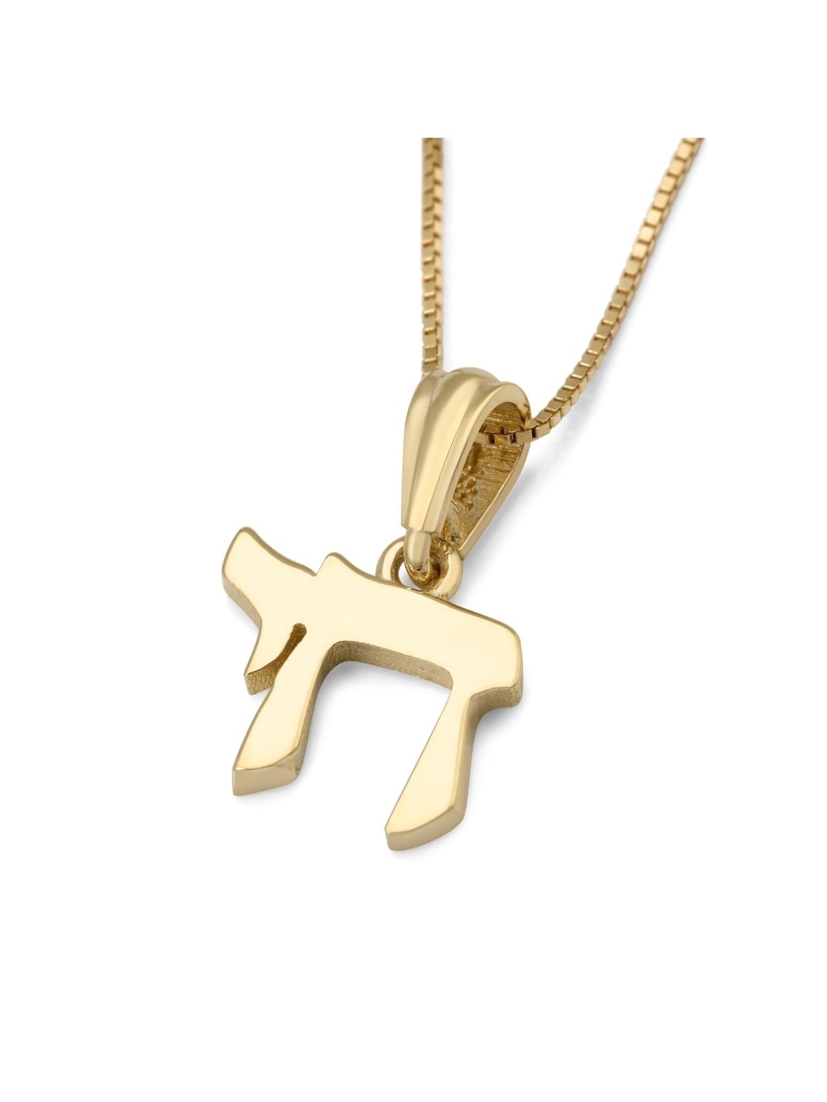 Dainty 14K Gold Chai Pendant - Yellow or White Gold