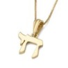 Dainty 14K Gold Chai Pendant - Yellow or White Gold