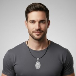 Sterling Silver Hamsa Necklace with Chai