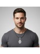 Sterling Silver Hamsa Necklace with Chai