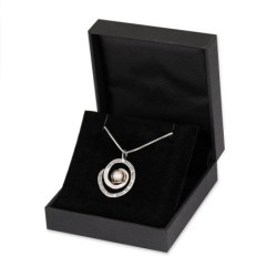 Silver and Gold Eshet Chayil (Woman of Valor) Hebrew Pearl Necklace -