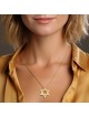 Deluxe 14K Gold Star of David Pendant Necklace - Unisex