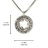 Ana Bekoach: Sterling Silver Double Star of David Kabbalah Necklace -