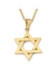 14K Gold Interconnecting Star of David Pendant - Yellow or White Gold