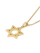 14K Gold Interconnecting Star of David Pendant - Yellow or White Gold