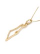 14K Gold Outline Map of Israel Pendant