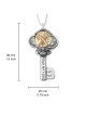 Tikun Klali Key Kabbalah Pendant with an Inside Rotating Coin