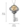 Tikun Klali Key Kabbalah Pendant with an Inside Rotating Coin