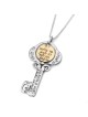 Tikun Klali Key Kabbalah Pendant with an Inside Rotating Coin