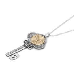 Tikun Klali Key Kabbalah Pendant with an Inside Rotating Coin