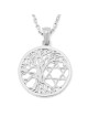 14K Gold Tree of Life Star of David Pendant Necklace