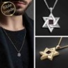 Grand Star of David Necklace with Micro-Inscribed Bible Chip - Silver