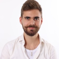 14K Gold Outline Map of Israel Pendant with Star of David - Yellow or