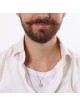 14K Gold Star of David Unisex Pendant Necklace with Lion of Judah