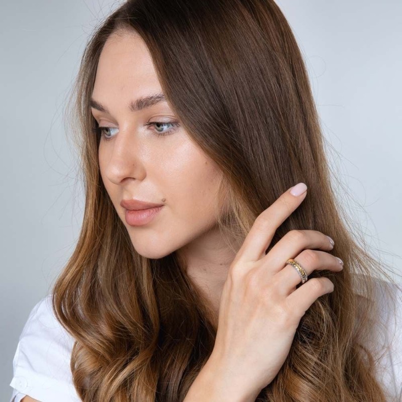 Ani Ledodi Sterling Silver Twisted Rope-Style Ring