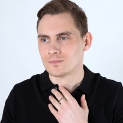 Ani Ledodi Sterling Silver Twisted Rope-Style Ring