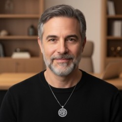 Round Sterling Silver 7/10/23 Am Yisrael Chai Necklace