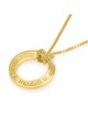 14K Gold Shema Yisrael Pendant Necklace - Deuteronomy 6:4