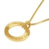 14K Gold Shema Yisrael Pendant Necklace - Deuteronomy 6:4