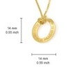 14K Gold Shema Yisrael Pendant Necklace - Deuteronomy 6:4